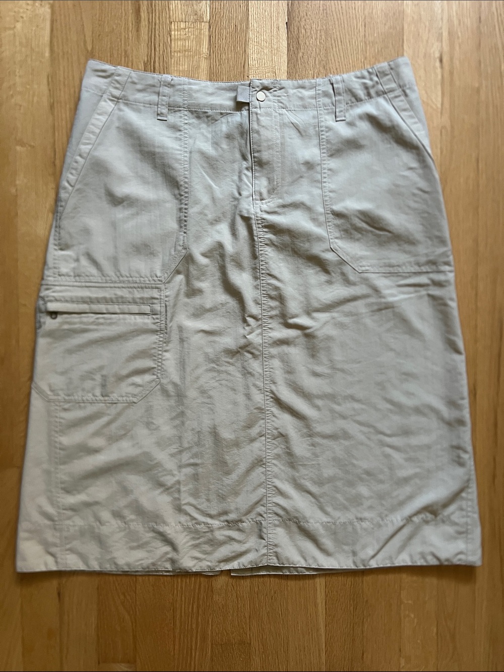 Patagonia Sol Patrol Skirt –  Women's sz 10 Midi Utility Skirt in Light Tan